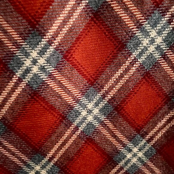 Gorgeous and Elegant Orange/Grey Plaid Dress - Trio New York - Like New! - Picture 3 of 8